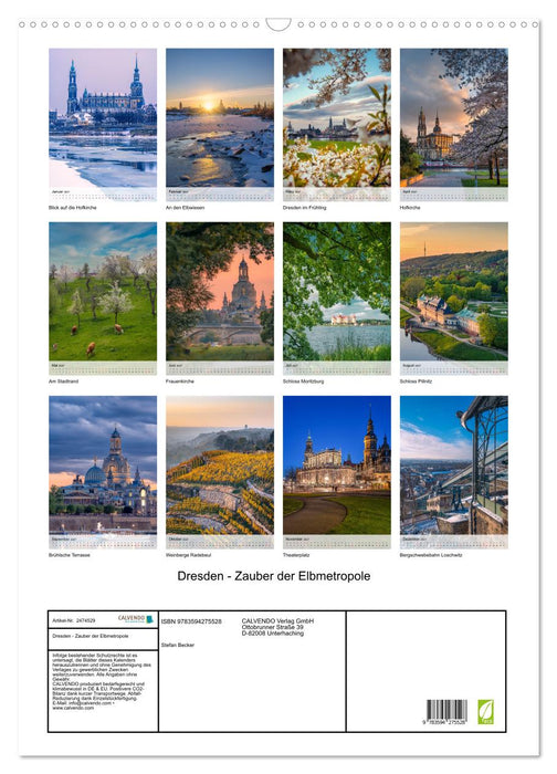 Dresden - Zauber der Elbmetropole (CALVENDO Wandkalender 2027)