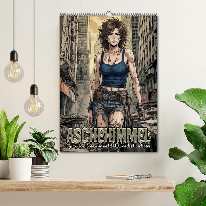 Aschehimmel - Dystopische Szenarien und die Würde des Überlebens (CALVENDO Wandkalender 2027)