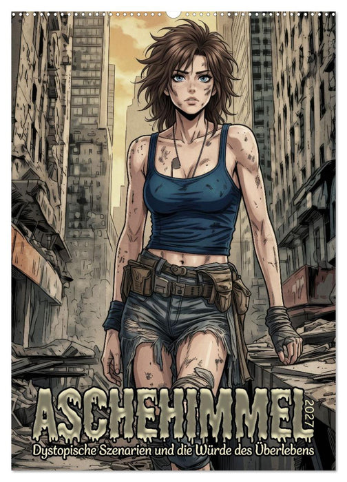 Aschehimmel - Dystopische Szenarien und die Würde des Überlebens (CALVENDO Wandkalender 2027)
