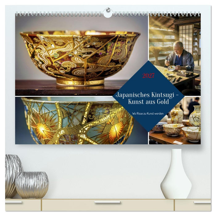 Japanisches Kintsugi - Kunst aus Gold (CALVENDO Premium Wandkalender 2027)