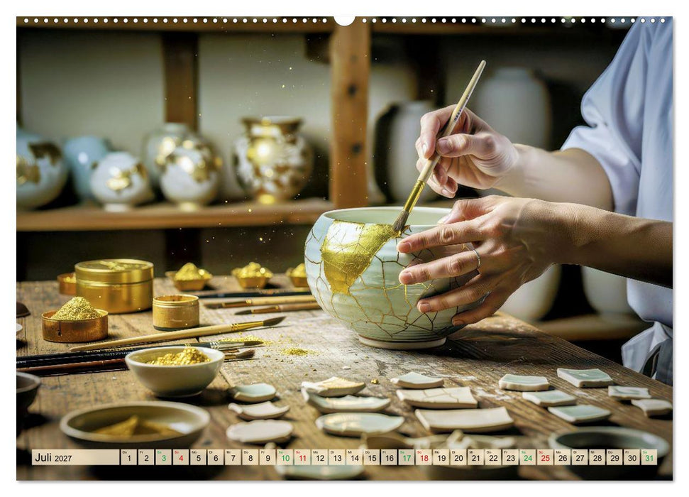 Japanisches Kintsugi - Kunst aus Gold (CALVENDO Premium Wandkalender 2027)
