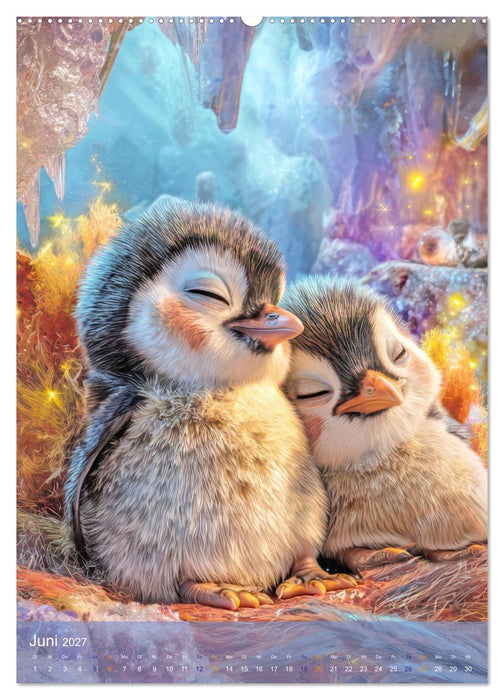 Drollige Pinguine - Malerische Fantasiewerke (CALVENDO Wandkalender 2027)