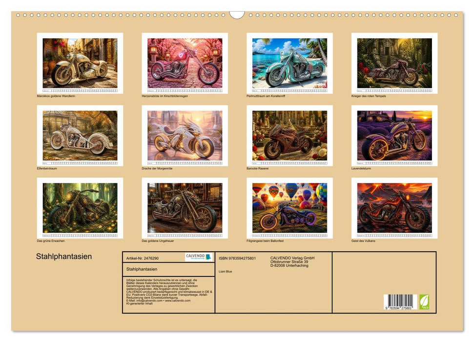 Stahlphantasien (CALVENDO Wandkalender 2027)