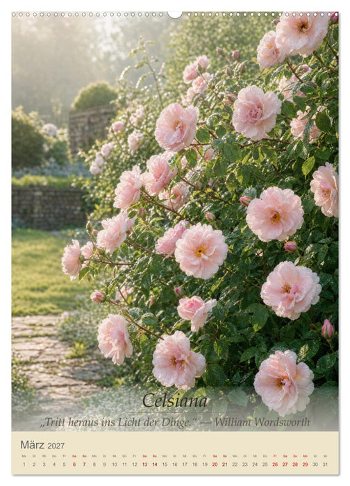 Rosen des englischen Herrenhauses (CALVENDO Wandkalender 2027)