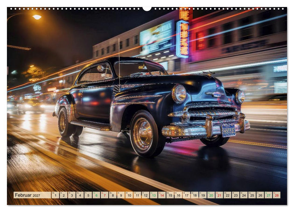 Hot Road - Oldtimer Nostalgie (CALVENDO Premium Wandkalender 2027)