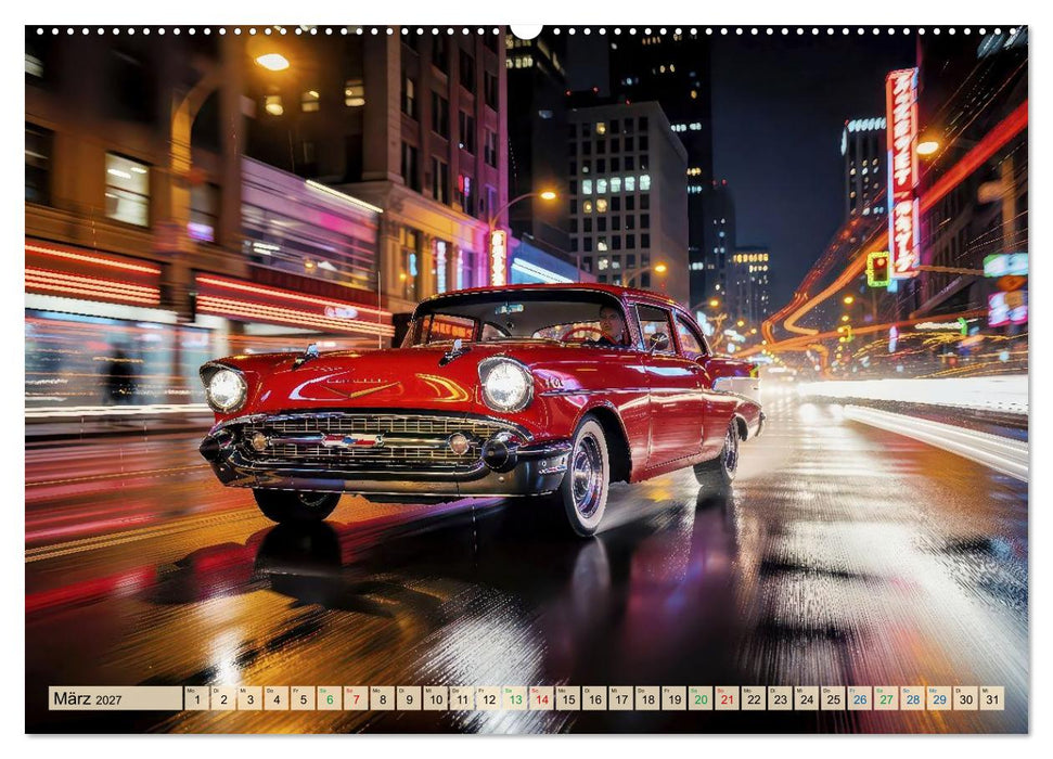 Hot Road - Oldtimer Nostalgie (CALVENDO Premium Wandkalender 2027)