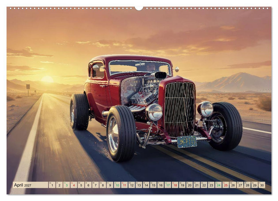 Hot Road - Oldtimer Nostalgie (CALVENDO Premium Wandkalender 2027)