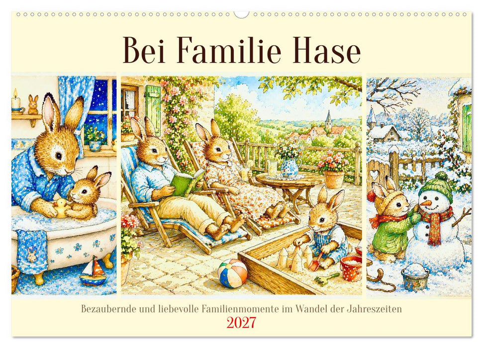 Bei Familie Hase (CALVENDO Wandkalender 2027)