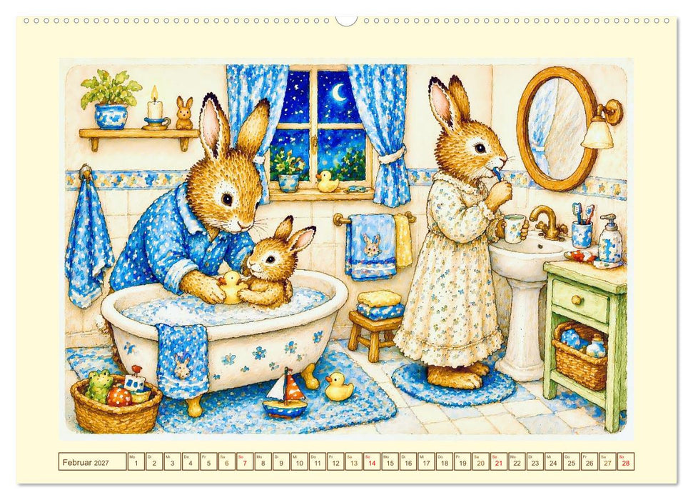 Bei Familie Hase (CALVENDO Wandkalender 2027)