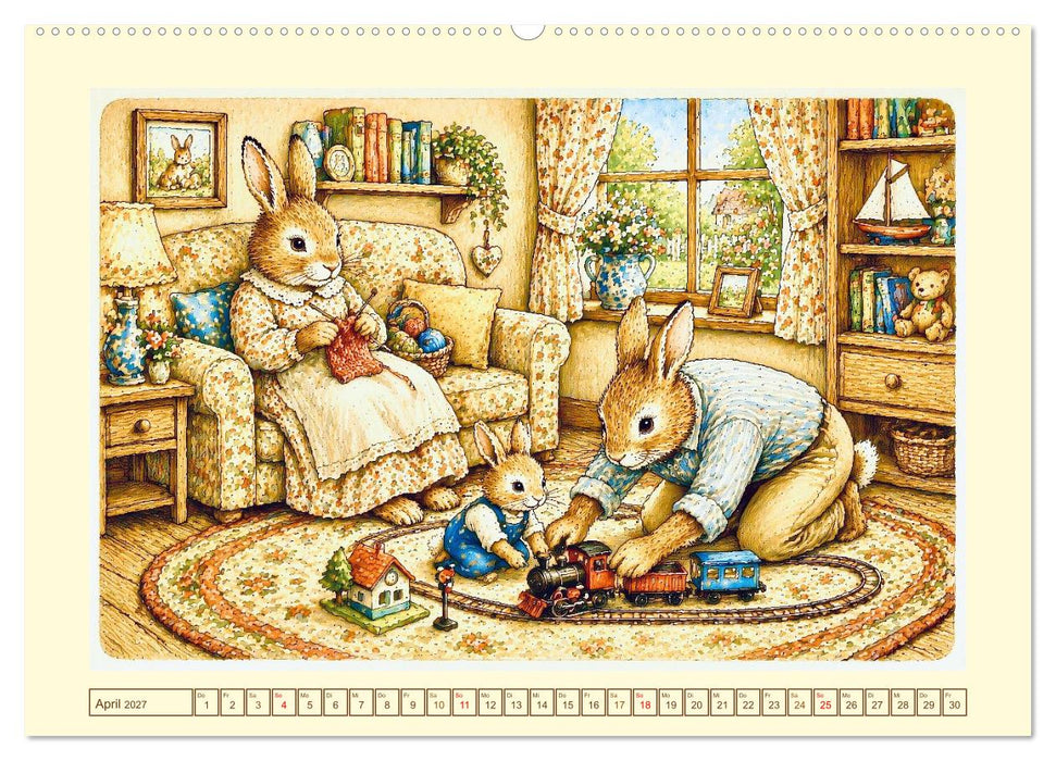 Bei Familie Hase (CALVENDO Wandkalender 2027)