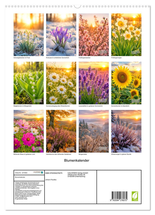 Blumenkalender (CALVENDO Premium Wandkalender 2027)