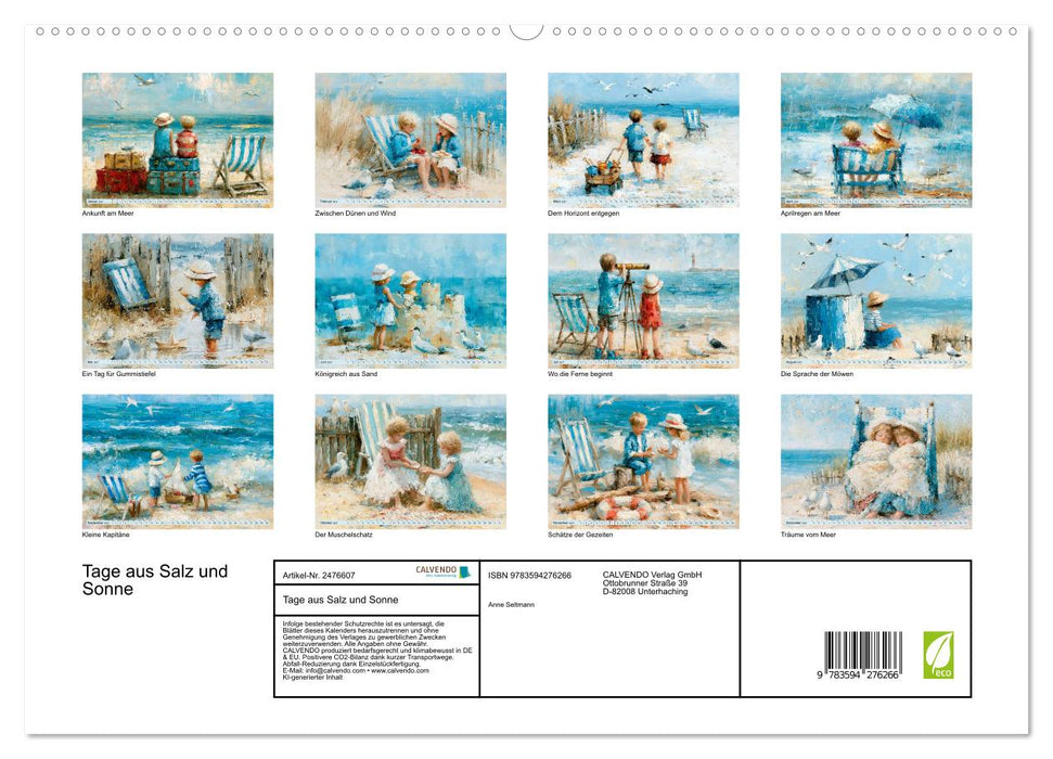 Tage aus Salz und Sonne (CALVENDO Premium Wandkalender 2027)