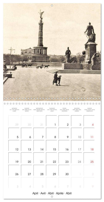 Bons baisers de Berlin : Cartes postales historiques de la ville (CALVENDO Calendrier mensuel 2027)