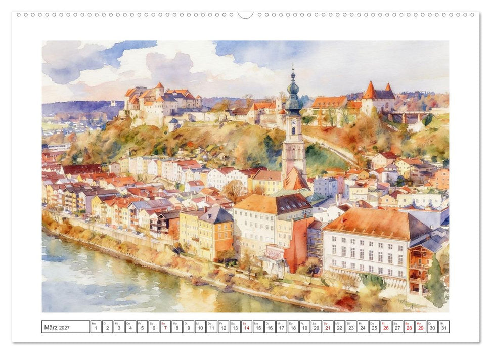 Die schönsten Altstädte in Bayern (CALVENDO Wandkalender 2027)