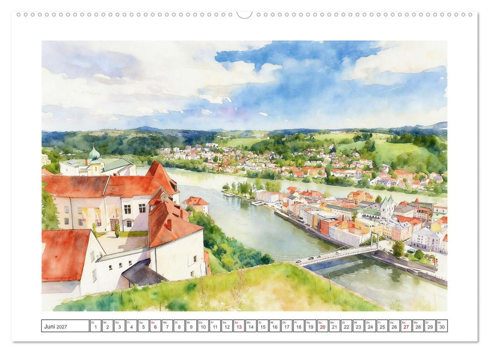 Die schönsten Altstädte in Bayern (CALVENDO Wandkalender 2027)