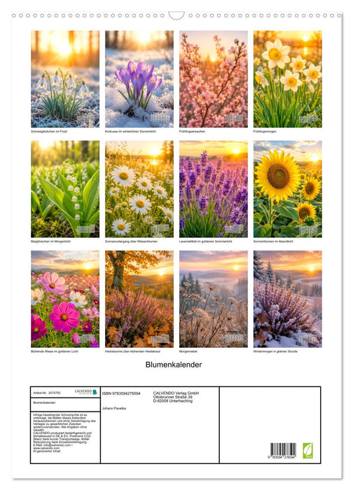 Blumenkalender (CALVENDO Wandkalender 2027)