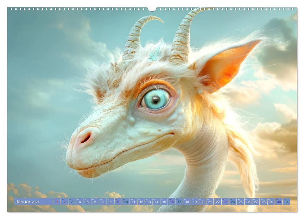 Entzückend seltsame Tierwesen - Fantasiewerke (CALVENDO Wandkalender 2027)