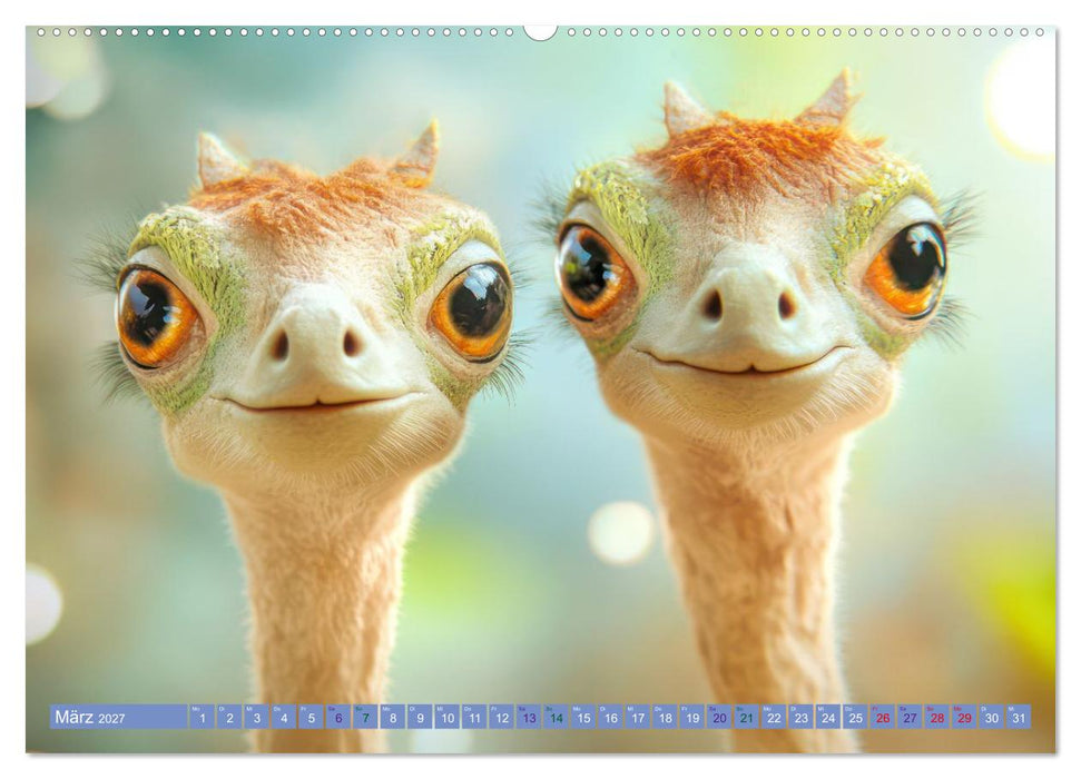 Entzückend seltsame Tierwesen - Fantasiewerke (CALVENDO Wandkalender 2027)