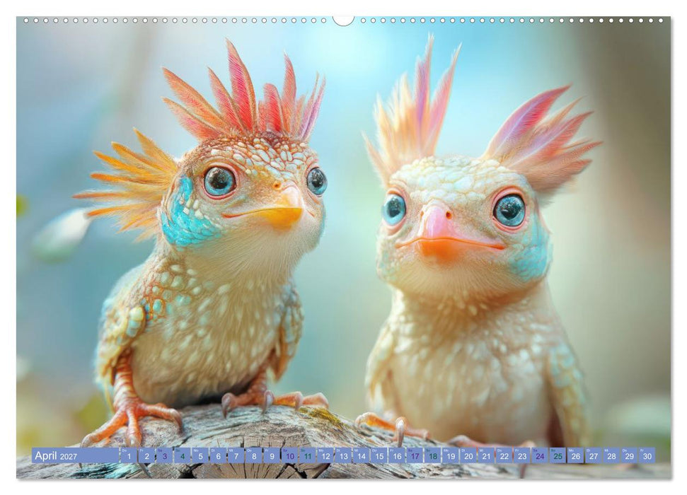 Entzückend seltsame Tierwesen - Fantasiewerke (CALVENDO Wandkalender 2027)