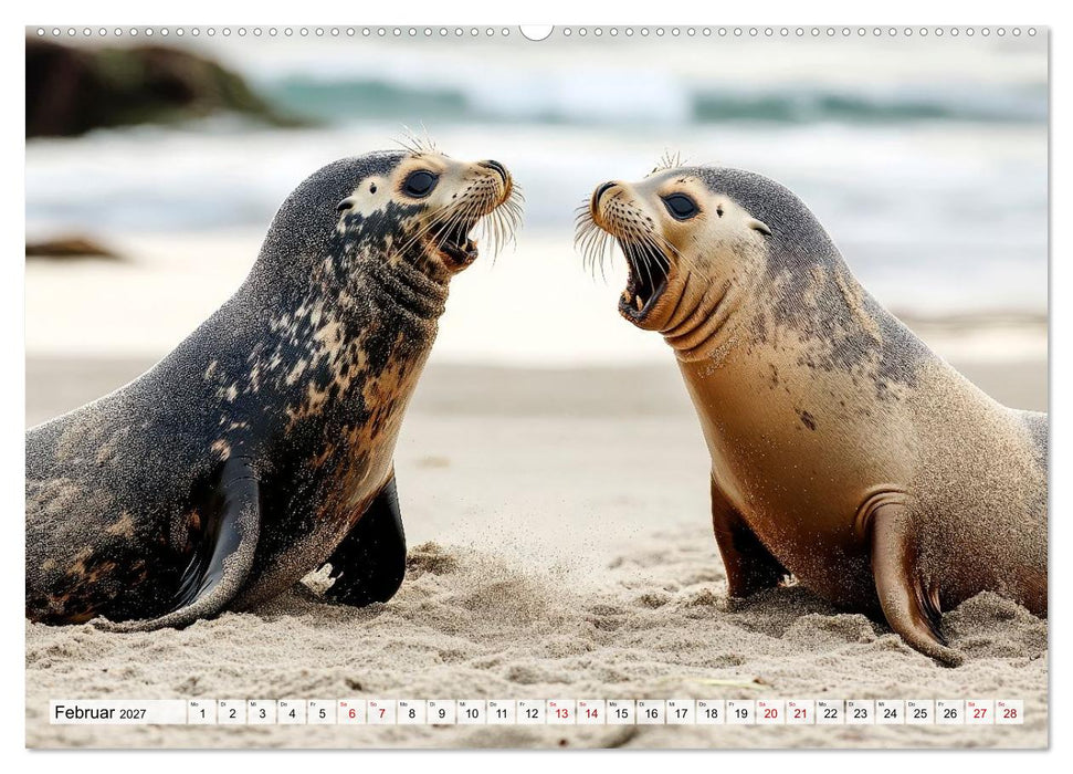 Faszination Robben - Zwischen Wellen und Weite (CALVENDO Premium Wandkalender 2027)