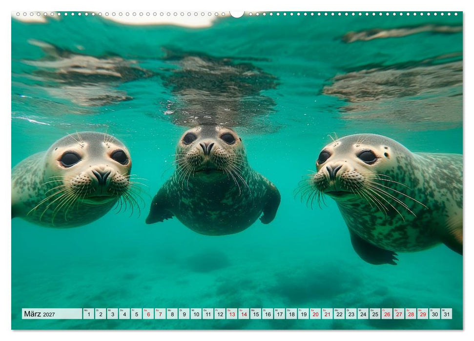 Faszination Robben - Zwischen Wellen und Weite (CALVENDO Premium Wandkalender 2027)