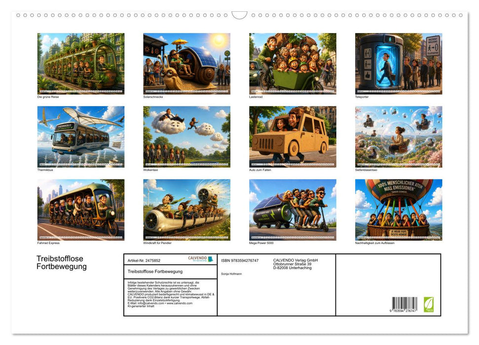 Treibstofflose Fortbewegung (CALVENDO Wandkalender 2027)