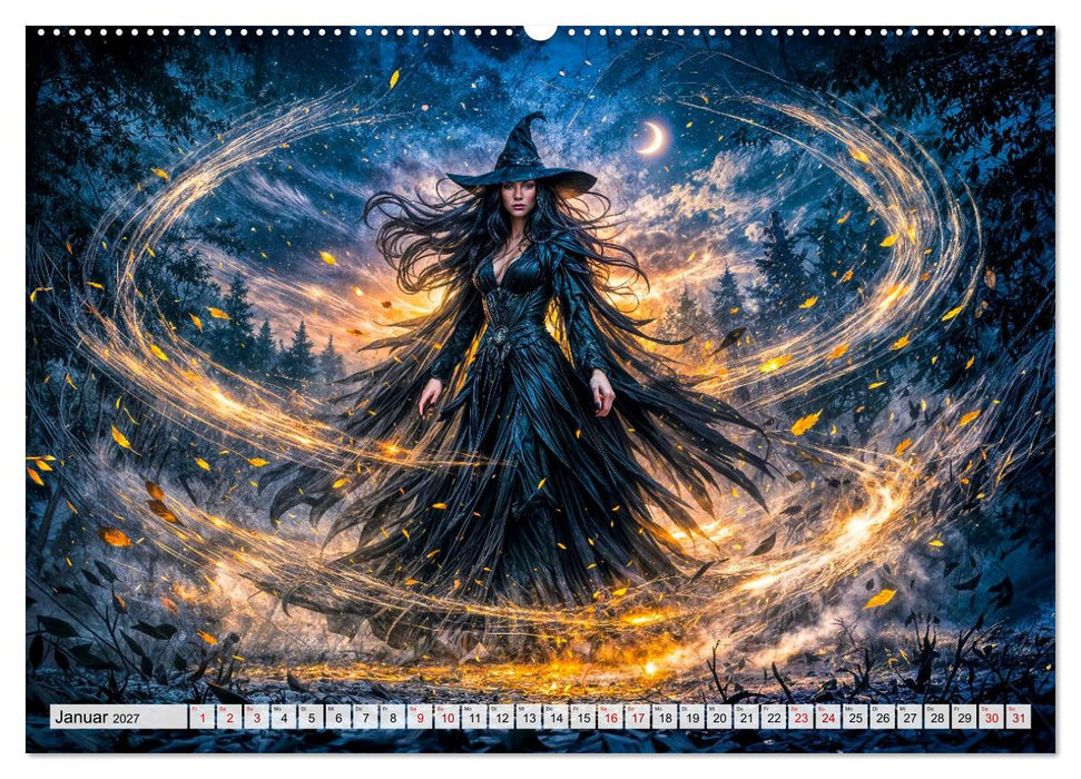 Mythische Wesen - Magische Gestalten aus Mythologie und Legenden (CALVENDO Wandkalender 2027)