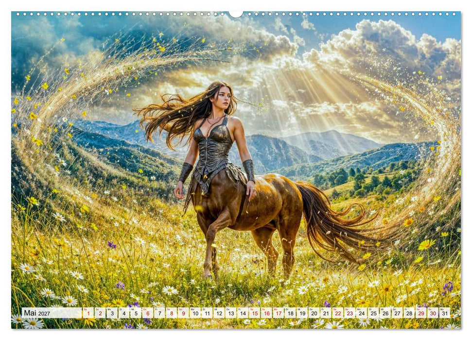 Mythische Wesen - Magische Gestalten aus Mythologie und Legenden (CALVENDO Wandkalender 2027)