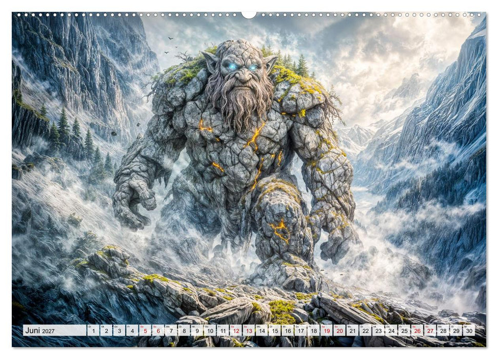 Mythische Wesen - Magische Gestalten aus Mythologie und Legenden (CALVENDO Wandkalender 2027)