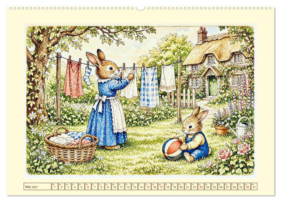 Bei Familie Hase (CALVENDO Premium Wandkalender 2027)