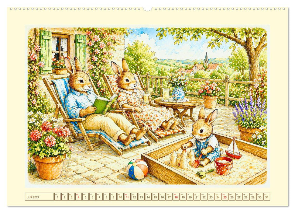 Bei Familie Hase (CALVENDO Premium Wandkalender 2027)