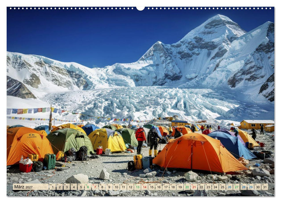 Aufstieg zum Mount Everest (CALVENDO Premium Wandkalender 2027)