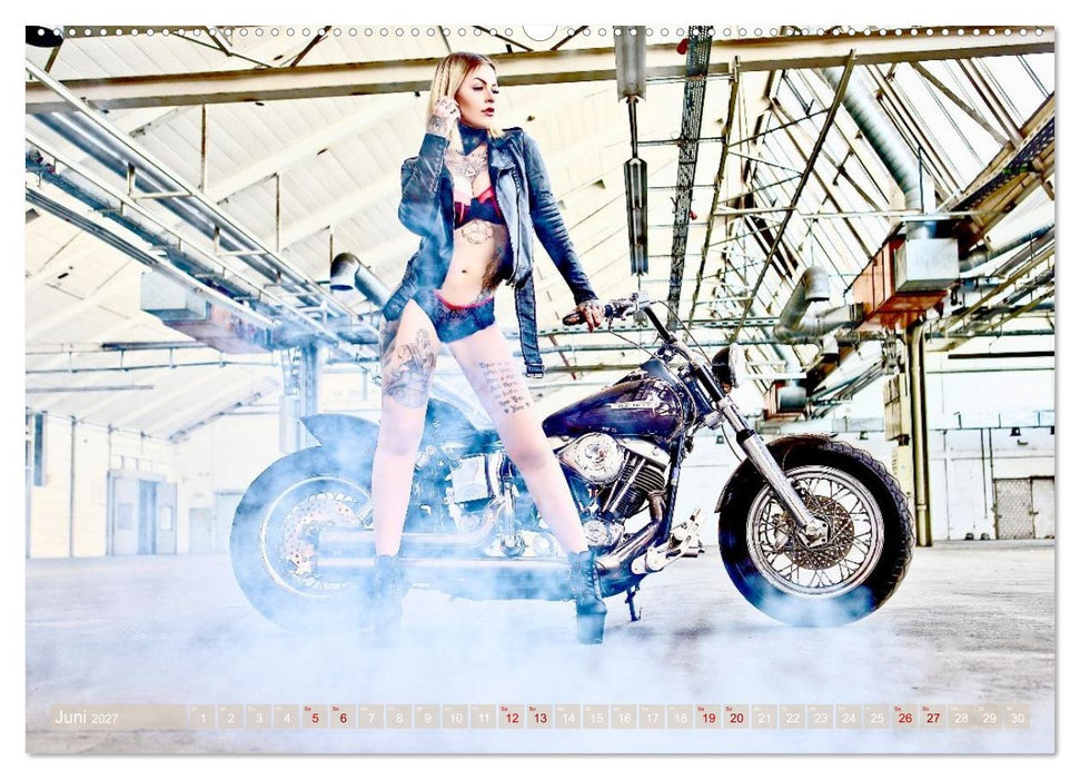 Motorräder und Sexy Girls (CALVENDO Wandkalender 2027)