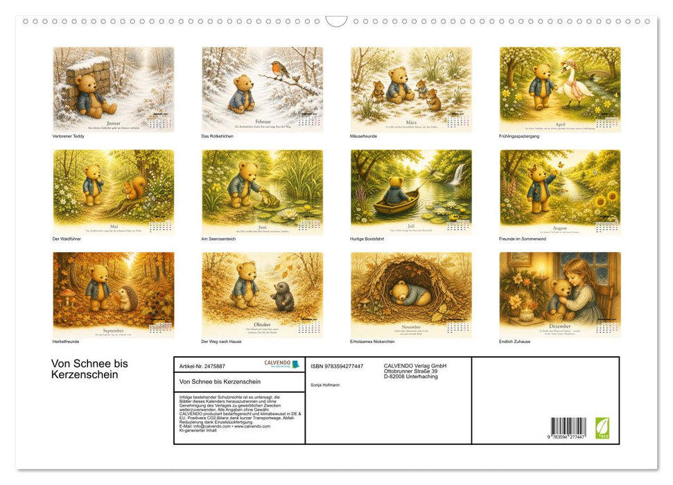 Von Schnee bis Kerzenschein (CALVENDO Wandkalender 2027)