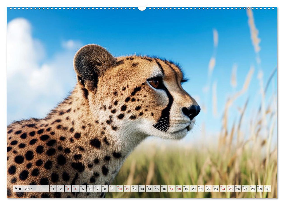 Geparden hautnah erleben (CALVENDO Wandkalender 2027)
