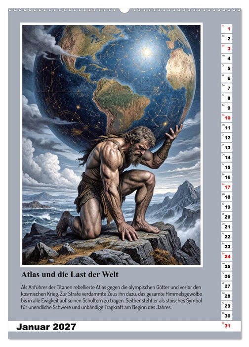 Antihelden der klassischen Mythologie (CALVENDO Wandkalender 2027)