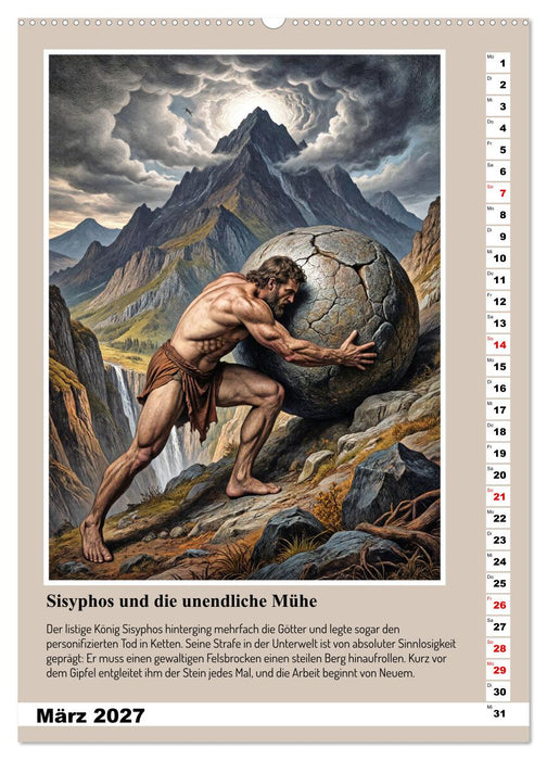 Antihelden der klassischen Mythologie (CALVENDO Wandkalender 2027)
