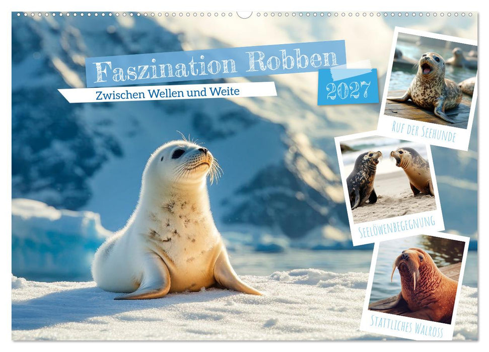 Faszination Robben - Zwischen Wellen und Weite (CALVENDO Wandkalender 2027)