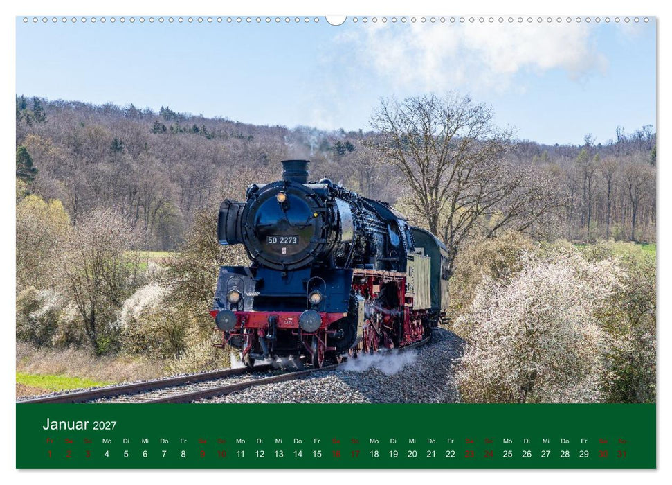 Dampfzeit zwischen Schwarzwald, Alb und Alpen (CALVENDO Wandkalender 2027)