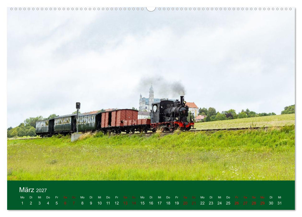 Dampfzeit zwischen Schwarzwald, Alb und Alpen (CALVENDO Wandkalender 2027)