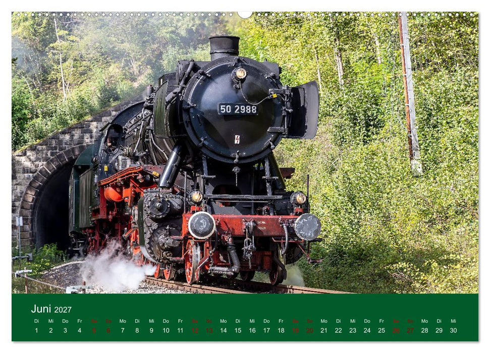 Dampfzeit zwischen Schwarzwald, Alb und Alpen (CALVENDO Wandkalender 2027)