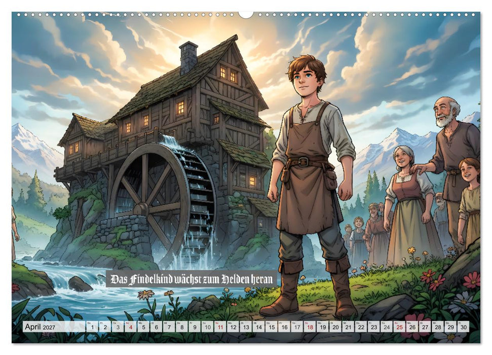 Der Teufel mit den drei goldenen Haaren (CALVENDO Premium Wandkalender 2027)