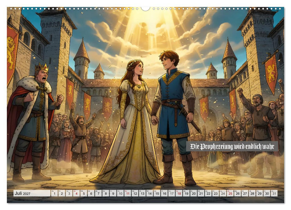 Der Teufel mit den drei goldenen Haaren (CALVENDO Premium Wandkalender 2027)