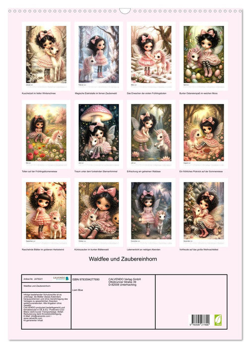 Waldfee und Zaubereinhorn (CALVENDO Wandkalender 2027)