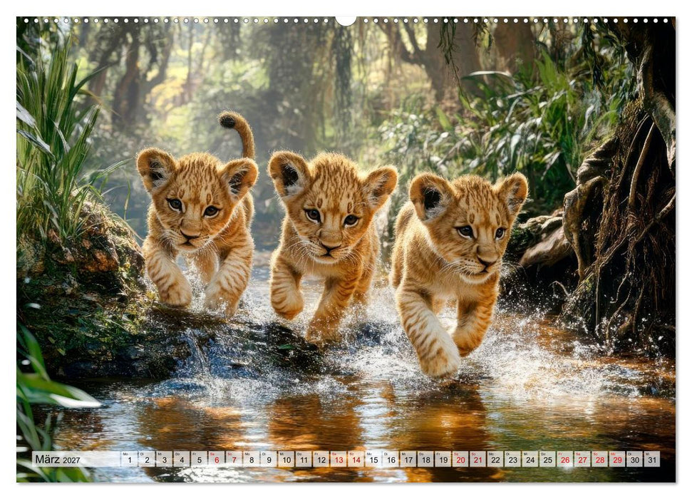 Majestätische Löwen - Die Seele Afrikas (CALVENDO Wandkalender 2027)