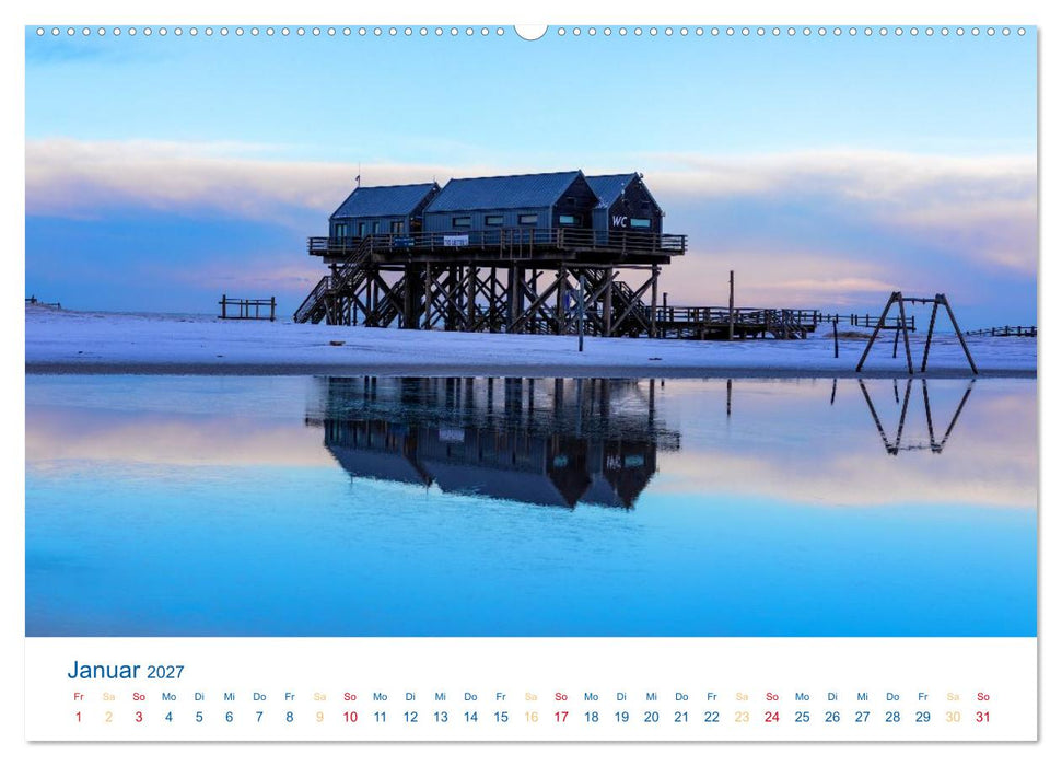 Sankt Peter-Ording - Strände, Dünen, Weite (CALVENDO Premium Wandkalender 2027)