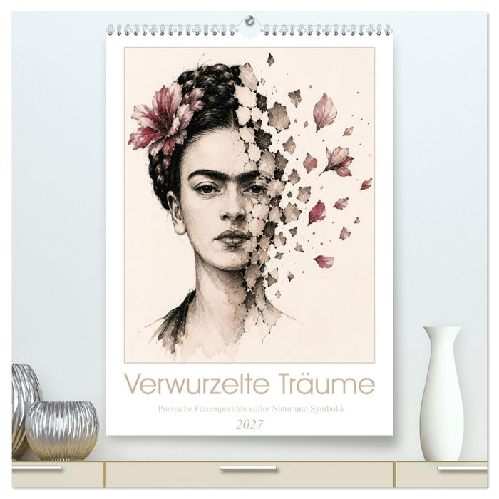 Verwurzelte Träume - Poetische Frauenporträts voller Natur und Symbolik (CALVENDO Premium Wandkalender 2027)