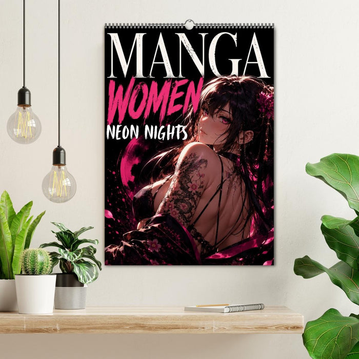 Manga Women Neon Nights - Wenn Schönheit auf die Nacht trifft (CALVENDO Wandkalender 2027)
