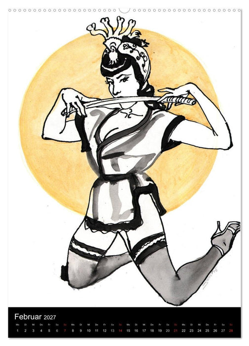Betty Page - Quickies by SARA HORWATH (CALVENDO Wandkalender 2027)