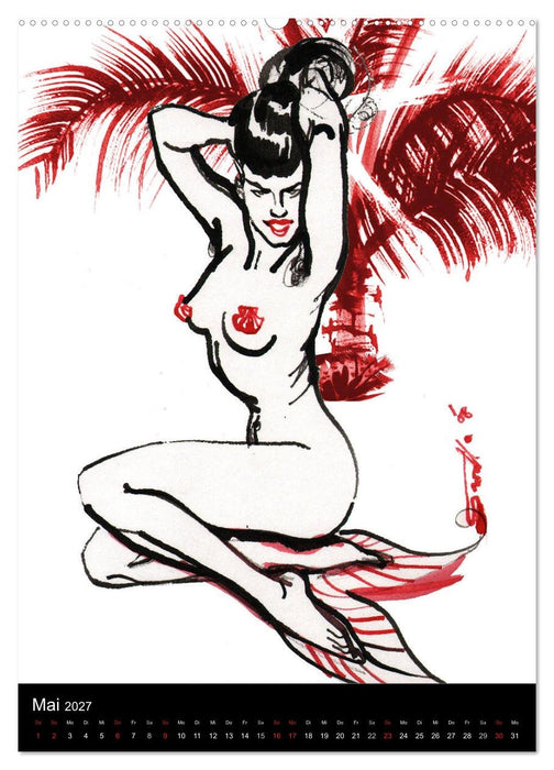 Betty Page - Quickies by SARA HORWATH (CALVENDO Wandkalender 2027)